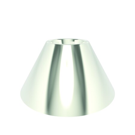 Brasstech Pipe Flange, .84" I.D. in Polished Nickel 443/15